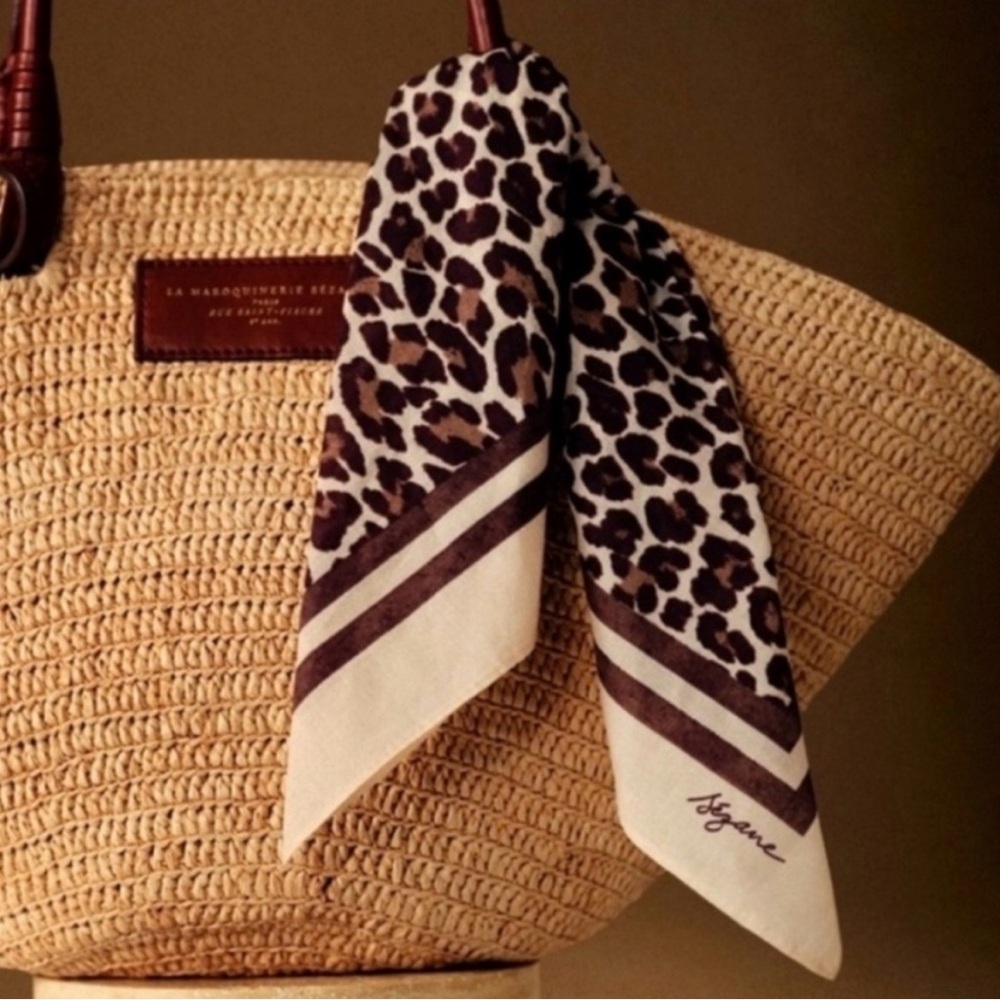 SEZANE Leopard Print Scarf